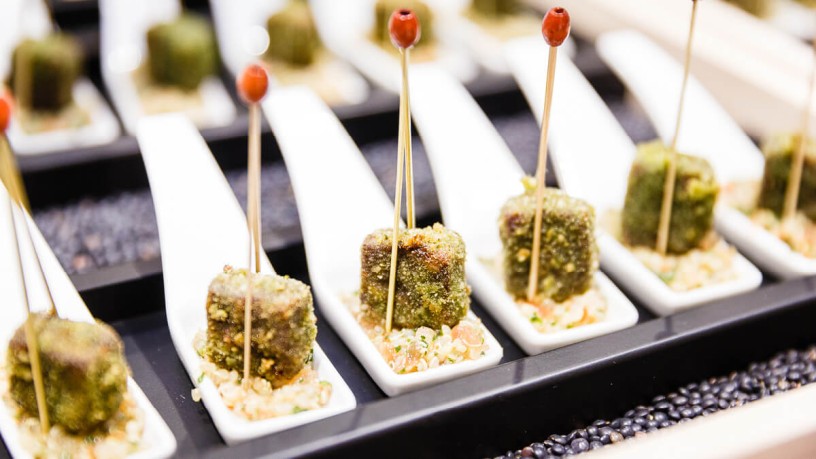 Catering at the exhibition stand